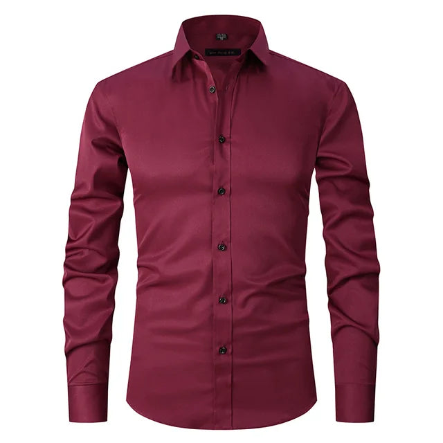 Zachary | Heren Slim Fit Overhemd met Lange Mouwen