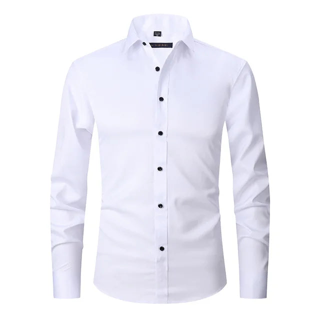 Zachary | Heren Slim Fit Overhemd met Lange Mouwen
