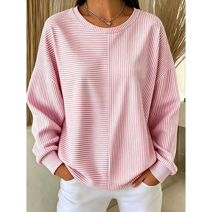 Corinna | Relaxed Gestreept Sweatshirt