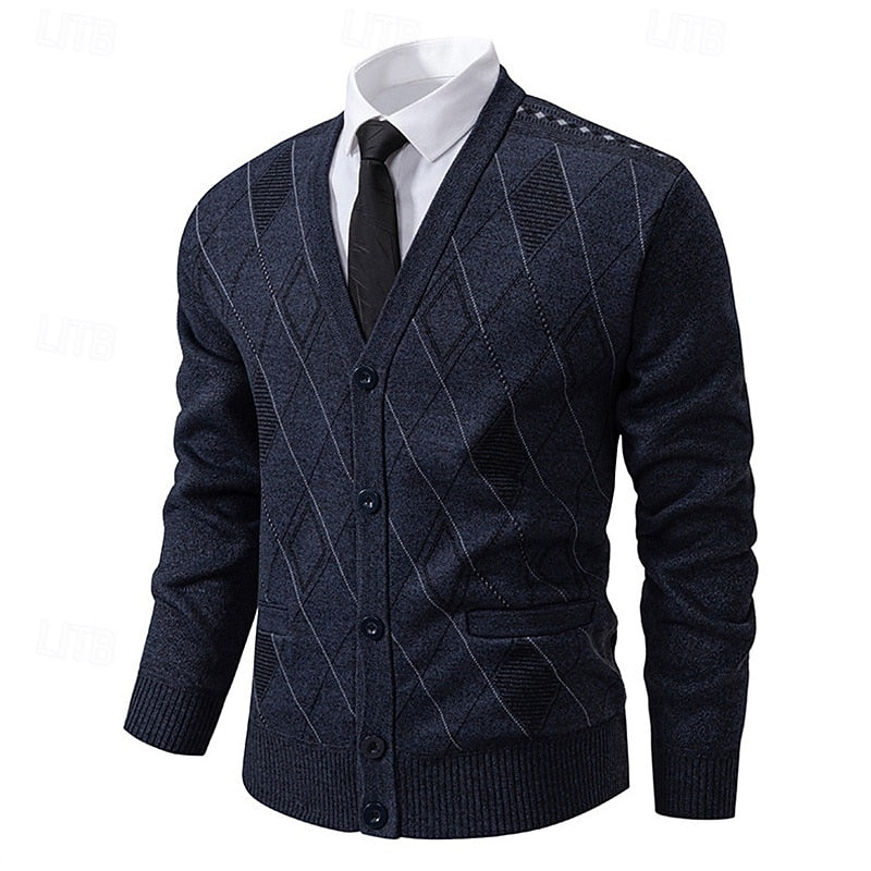 Weston | Verfijnde Argyle Cardigan