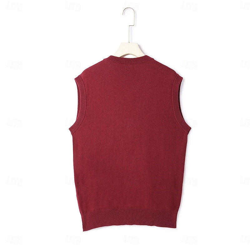 Leonard | Knop V-Hals Sweater Vest