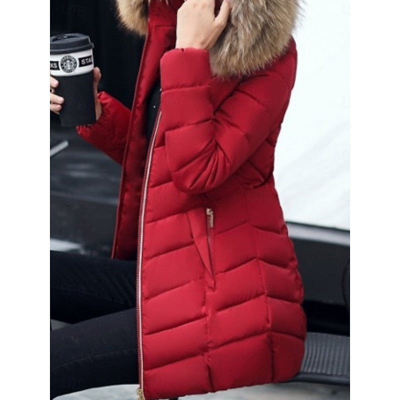 Gwendolyn | Gewatteerde Winterparka met Capuchon