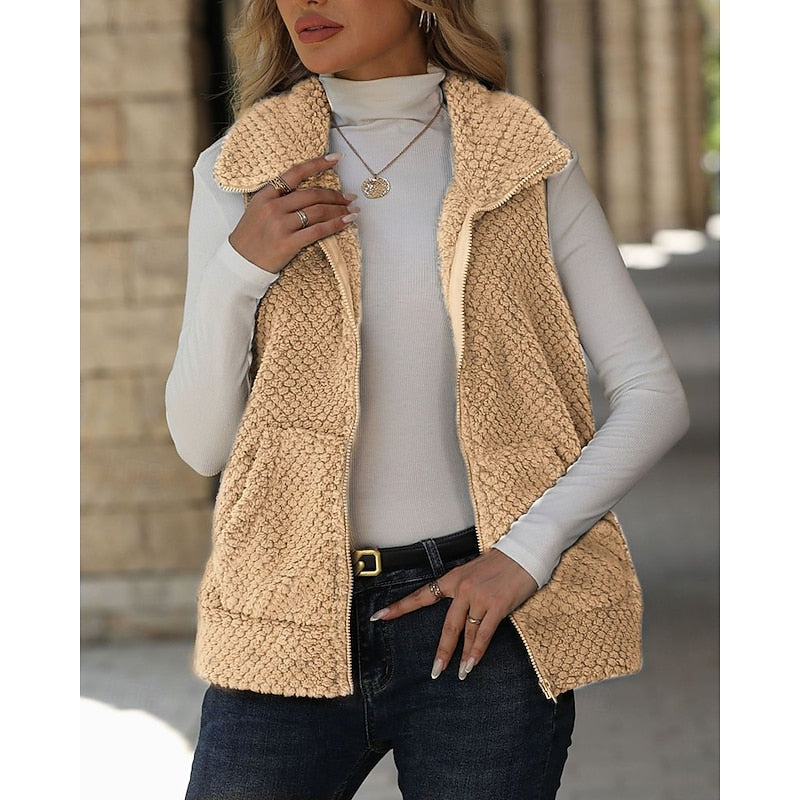 Willow | Gezellige Textuur Rits Vest