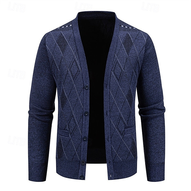 Weston | Verfijnde Argyle Cardigan