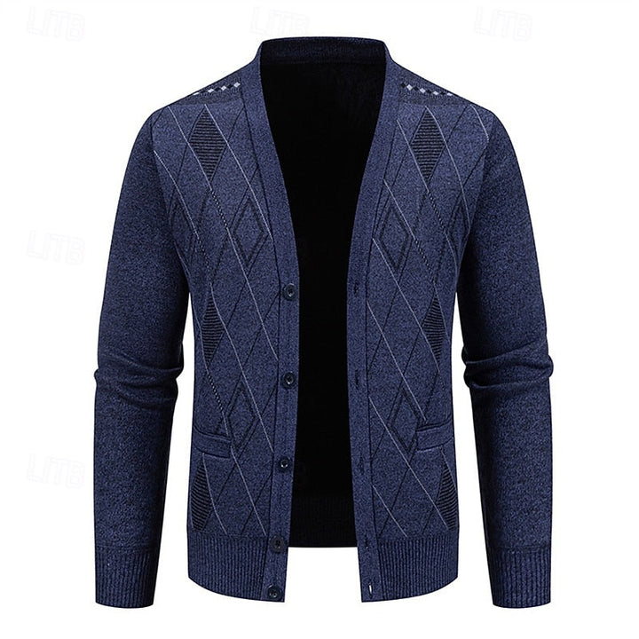Weston | Verfijnde Argyle Cardigan